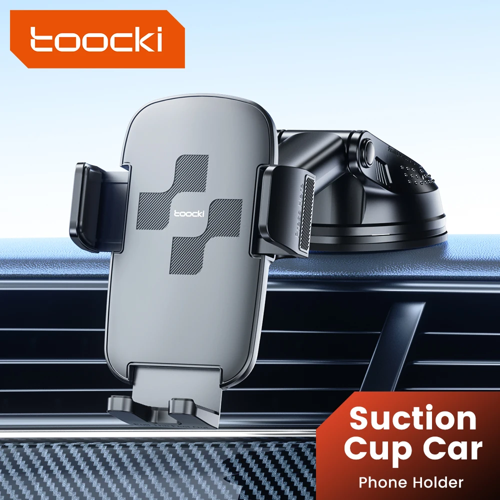 Toocki Car Phone Holder Stand Sunction Mount Gravity Moubile Stand in Car for iPhone Samsung Xiaomi POCO Realme Oneplus Huawei