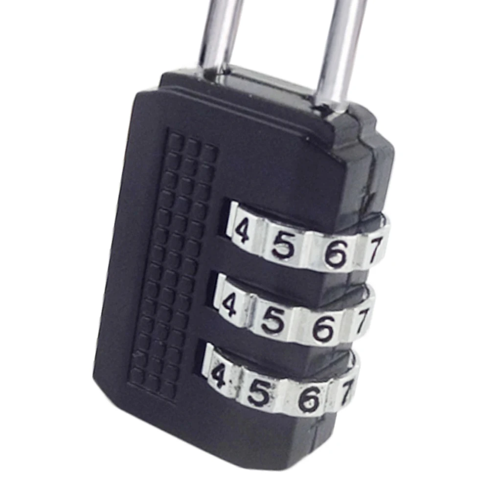 

3 Digit Combination Password Lock Zinc Alloy Security Lock Suitcase Luggage Coded Lock Cabinet Locker Padlock