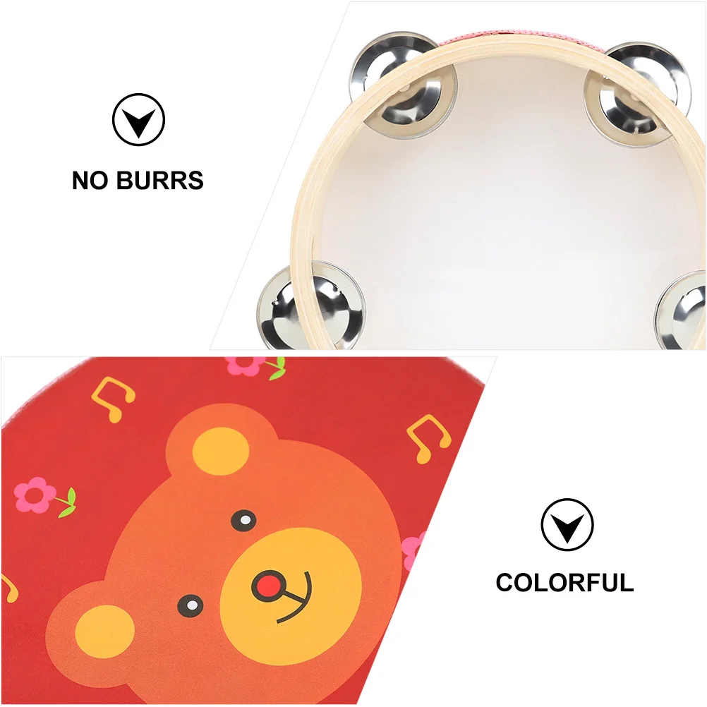 

360 Degree Soft Kids Hand Drum Bright Color Educational Musical Instrument Early Learning Knocking For Children
