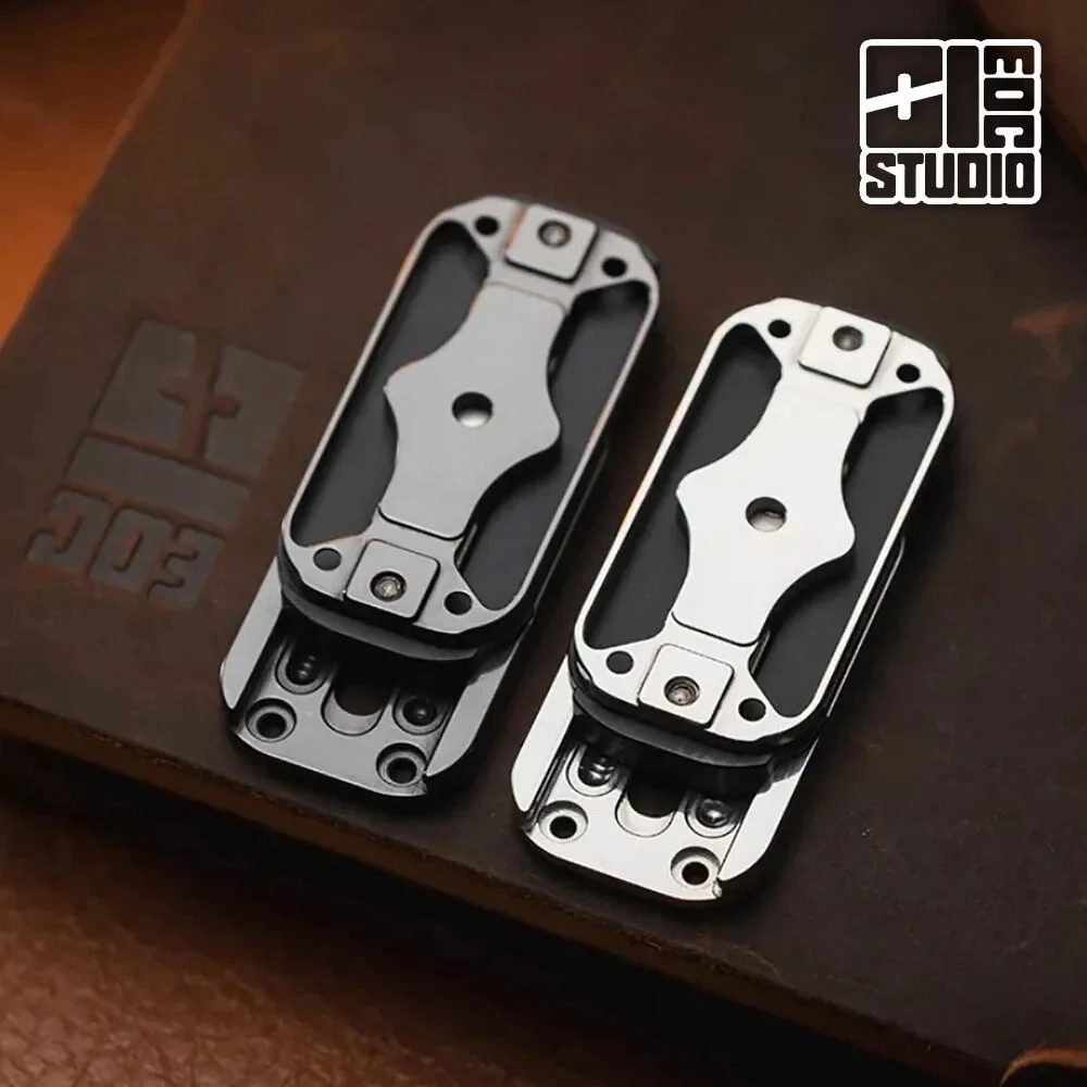 01EDC Ultra Thin Ejection Liner 2.0 Fidget Slider Stress Relief Toy Fidget Toys For Adults Zirconium Stainless Steel Slider