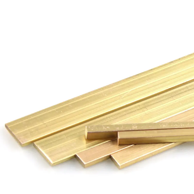 Pure Copper Solid Metal Plate Strips Length 500mm High-Quality Brass Flat Bar Plate Strip Thicknesses 2mm 3mm 4mm 5mm 6mm 8mm