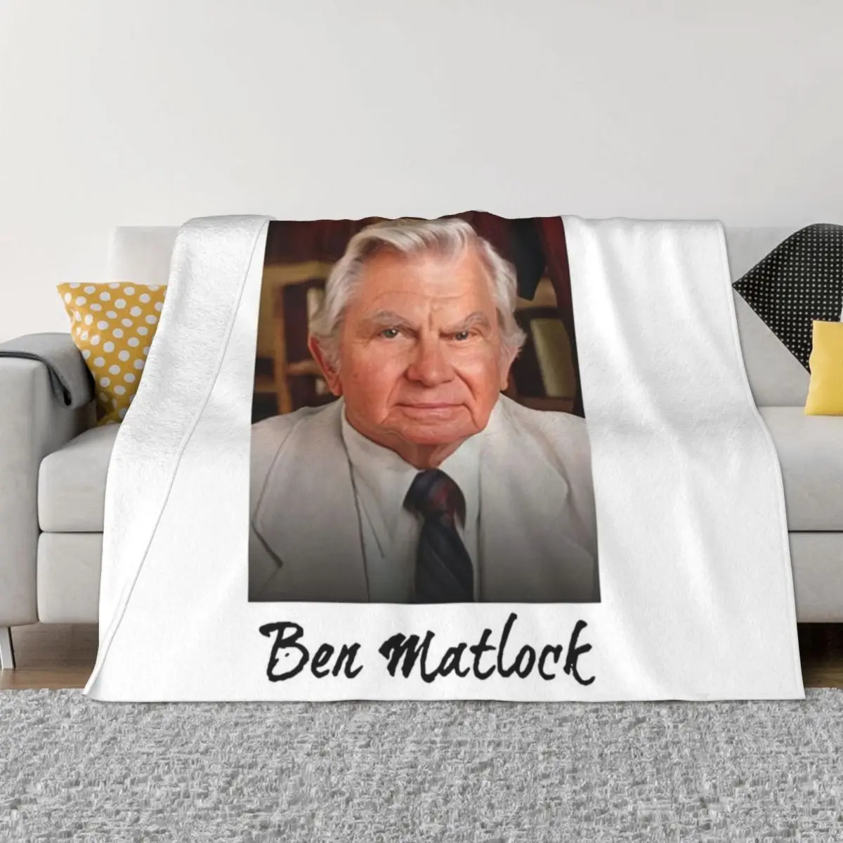 

Cool Ben Matlock Funny Tv Lawyer Drama White Retro Vintage 80'S Sitcom Matlock d Throw Blanket warm blanket for winter