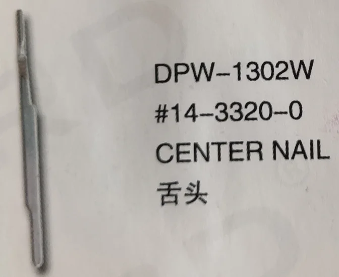 

（10PCS）Center Nail 14-3320-0 for KANSAI DPW-1302W Sewing Machine Parts