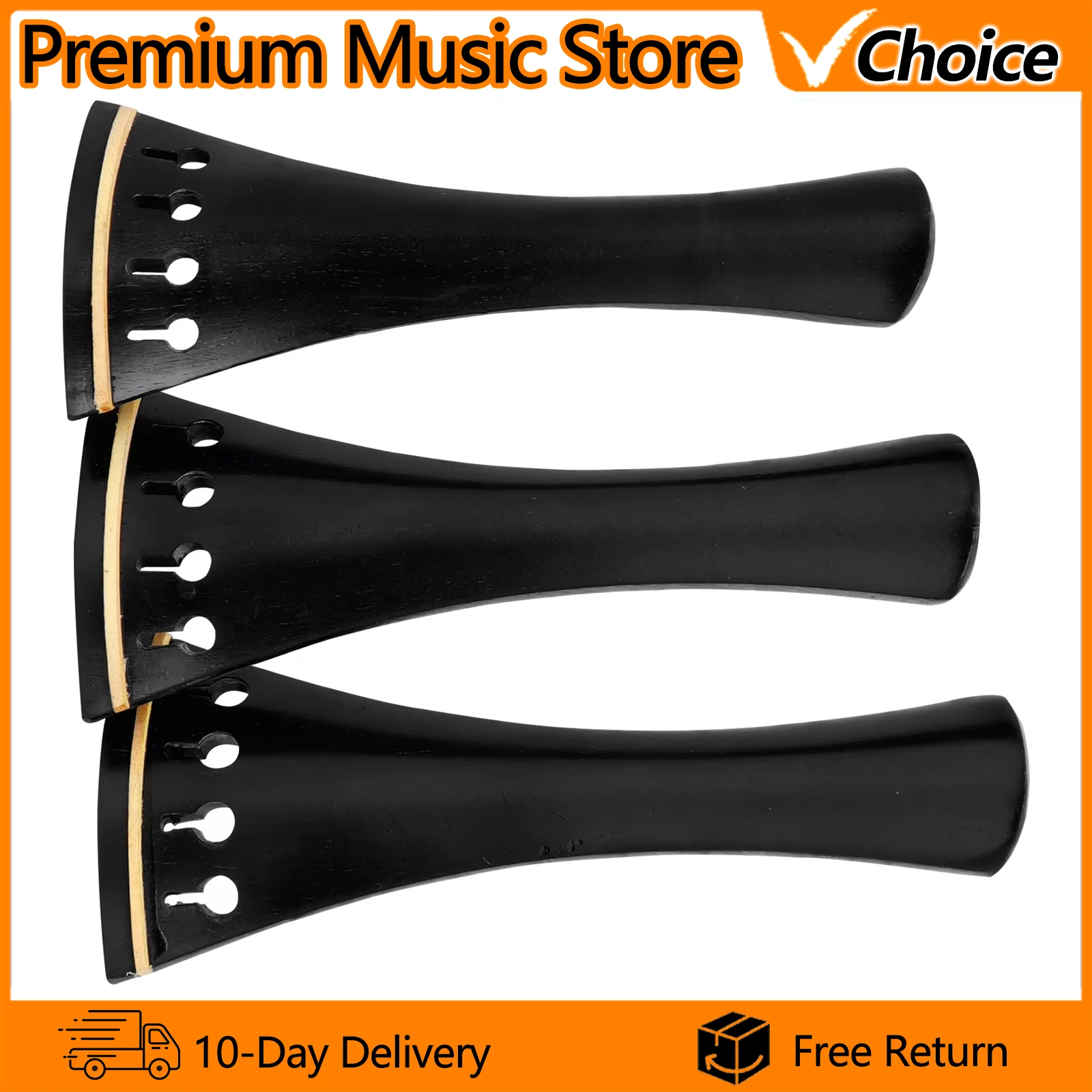 IRIN Violin Tailpiece Violin String Board Accessories Ebony 1/2 3/4 4/4 Violin Tailpiece Stringed Violin Instrument Accessories