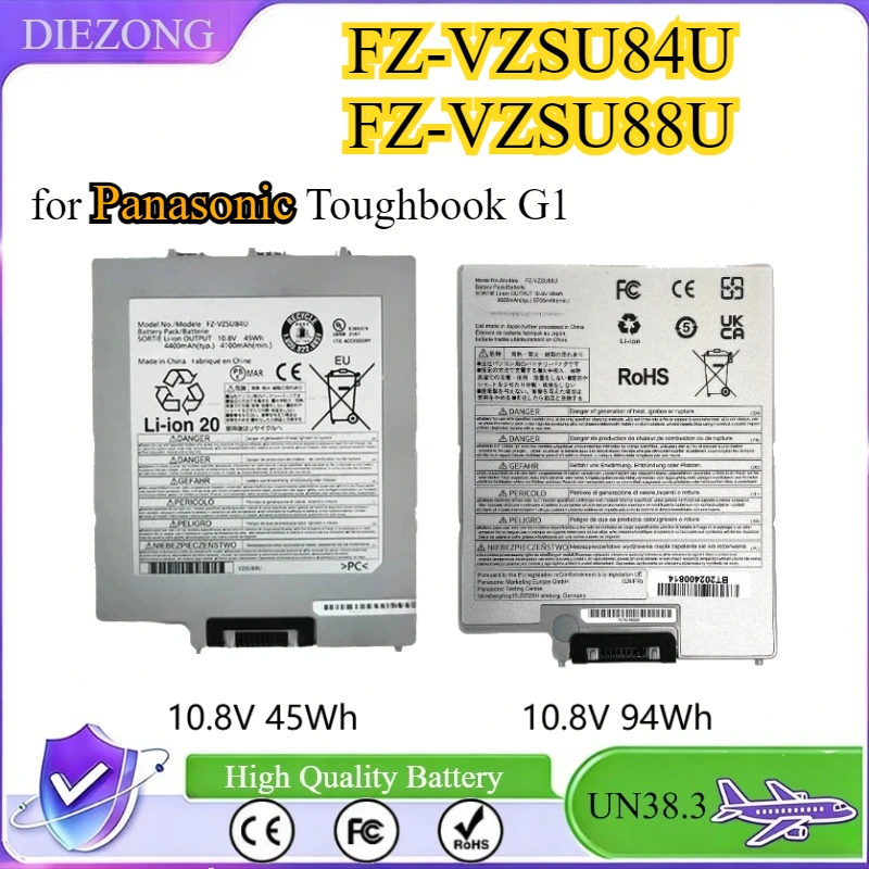 FZ-VZSU84U FZ-VZSU88U Laptop Battery for Panasonic Toughbook G1 FZ-VZSU84A2U FZ-G1 FZ-VZSU84R Replacement Battery 45WH 94WH