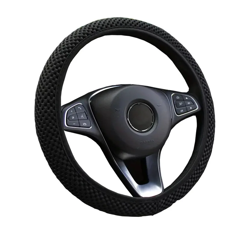 

Universal Fashion Car Steering Wheel Cover Without Inner Ring Elastic Grip For Easy Installation And Removal Non Slip