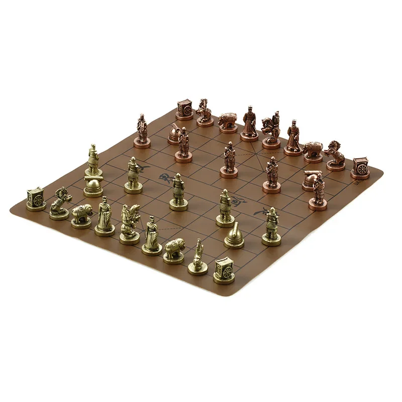 Metal Educational Child Board Chess Set Professional Portable Travel Games Chess Pieces Figures Jogo De Xadrez Entertainment