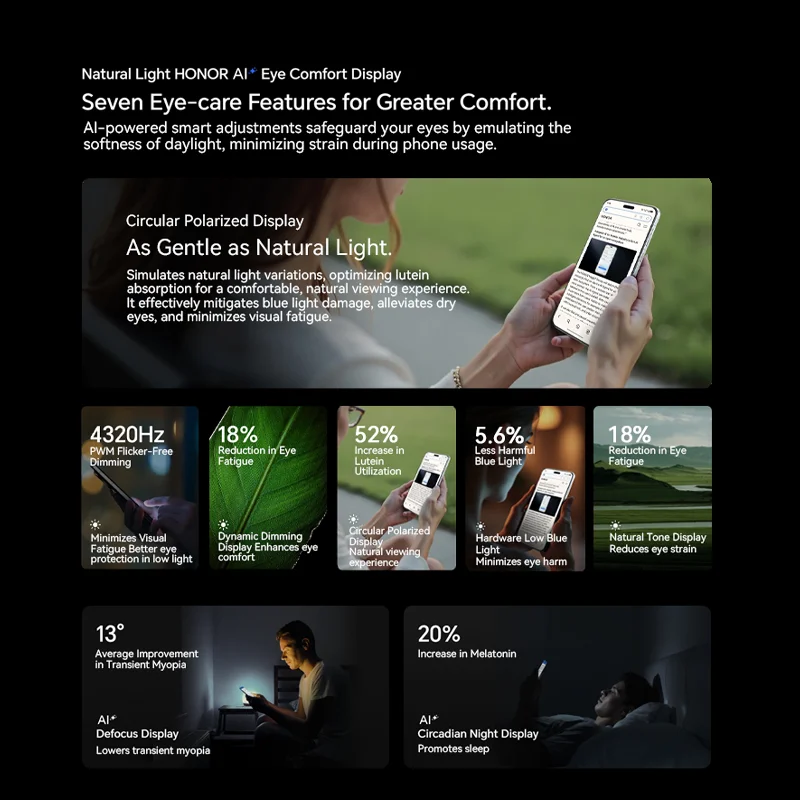 HONOR Magic7 Pro الإصدار العالمي 16GB 1TB 5G هاتف 6.8 بوصة 120 هرتز شاشة OLED Snapdragon 8 Elite 5850mAh 80W لاسلكي