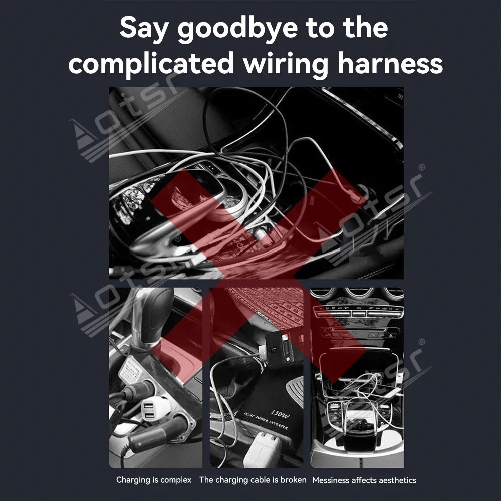 

Автомобильные аксессуары, новый продукт, беспроводная зарядка для Mercedes-Benz E-cigarette 2012-2015, аксессуары для центральной консоли, зарядная панель