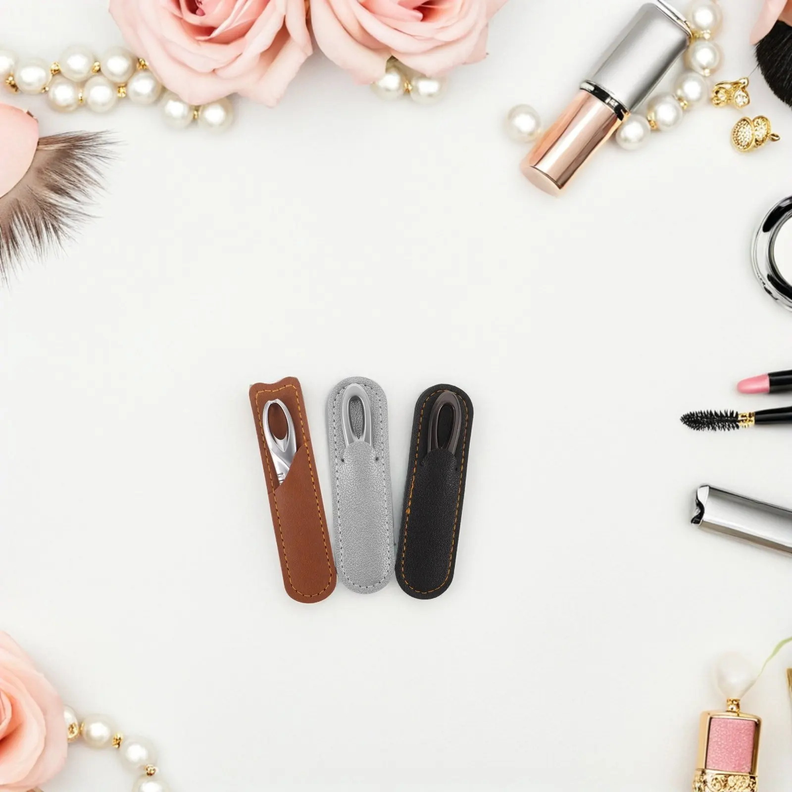 

3Sets Double Sided Nail File Stainless Steel Nail Shaper Portable Anti Slip Handle Toenail Buffer Manicure Tool