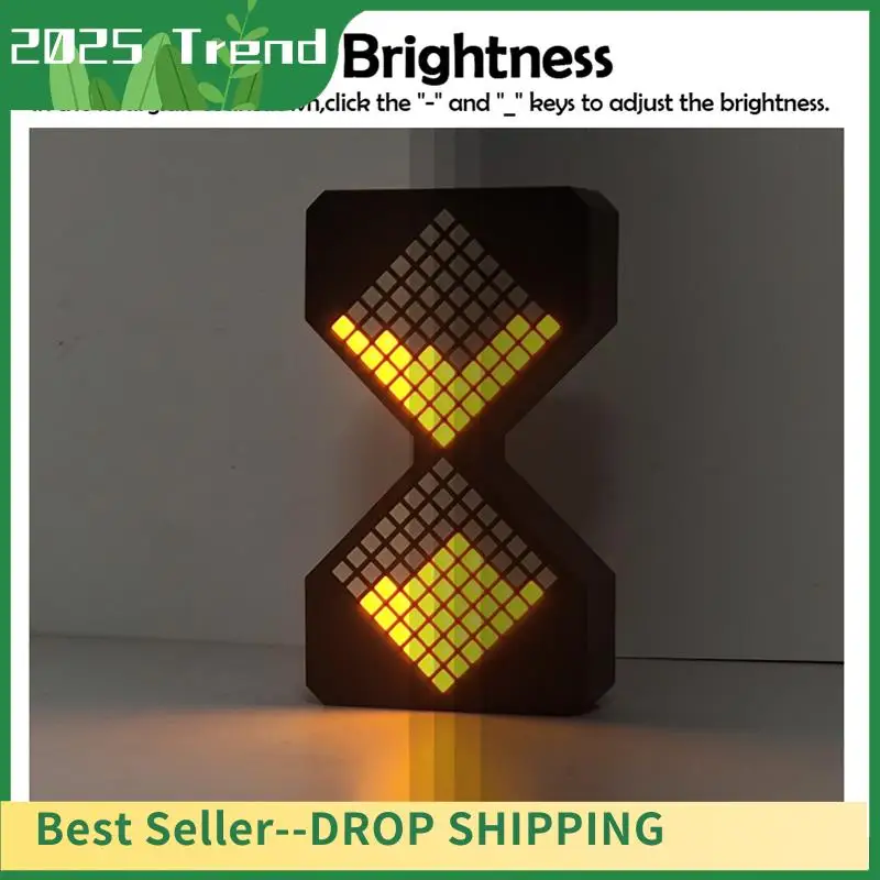 AD33 HOT Dynamic Cube LED Digital Hourglass Night Light With Gravity Timer - Perfect For Sleep Enhancement