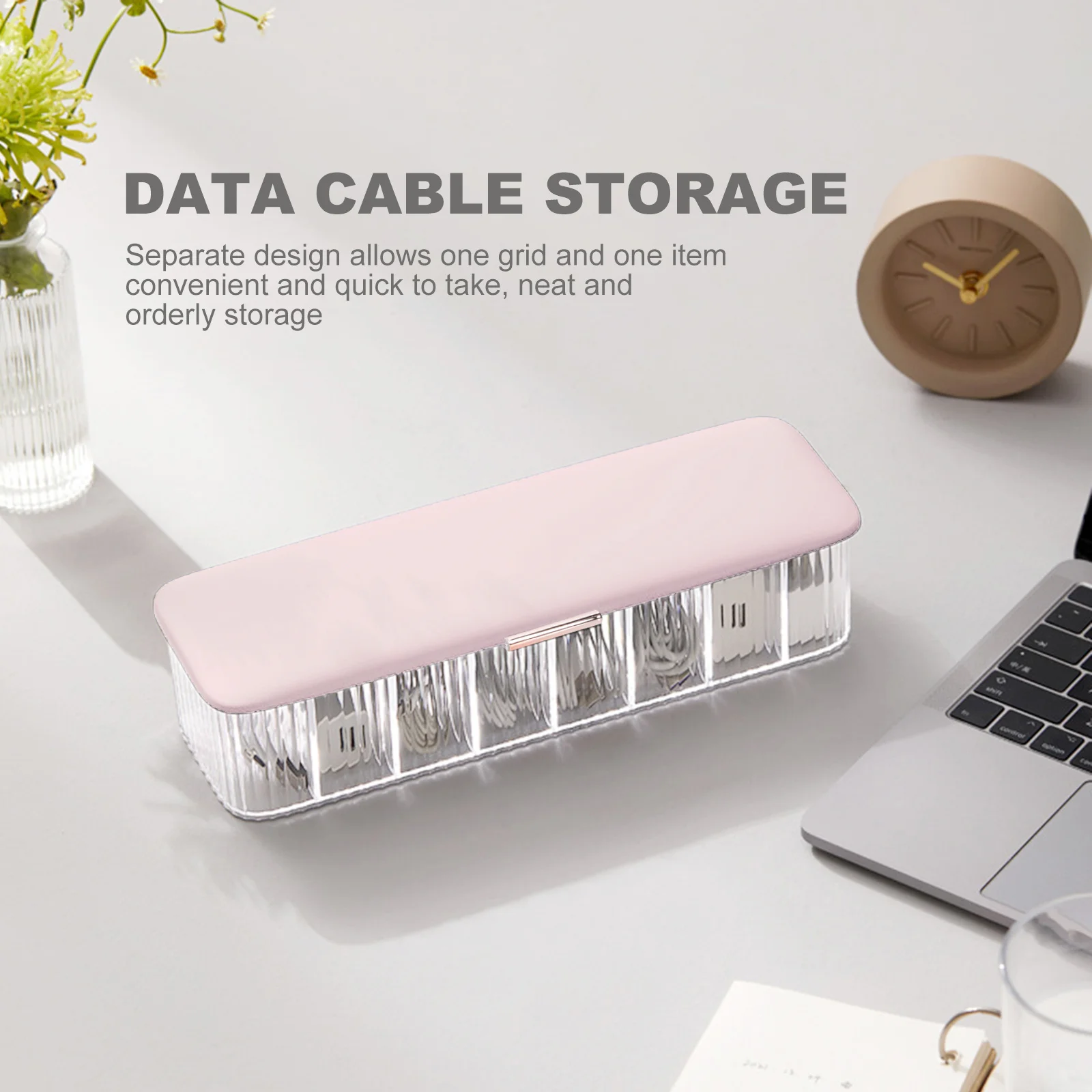 

Charging Cable Storage Box Plastic Multi- Cable Organizer Dustproof Waterproof For Home Cord Management