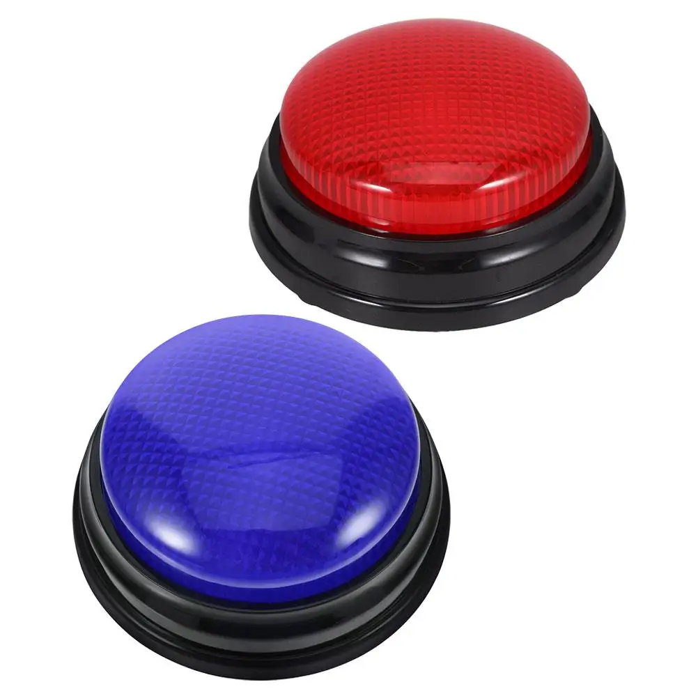 

2 Pcs Sound Button Game Intelligent Buzzers Show Plastic Answer for Night Classroom Office