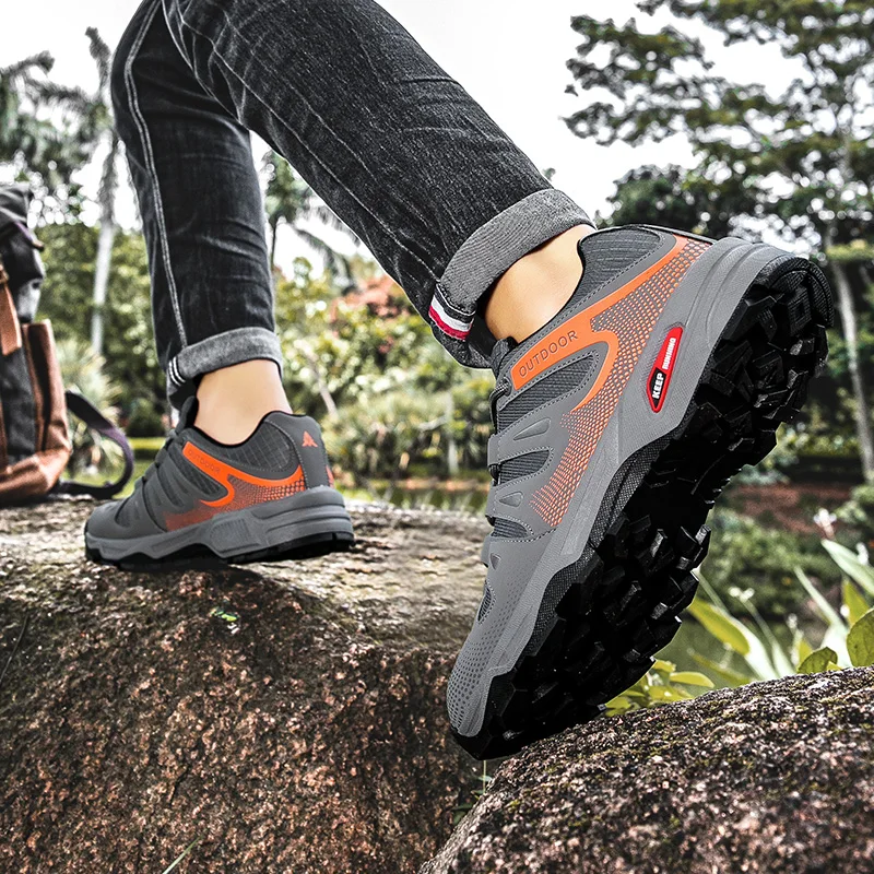 

Men Women Hiking Shoes Waterproof Outdoor Trainers Lace-up Climbing Trekking Sneakers Mountain Walking Hunting Tactical Sneakers