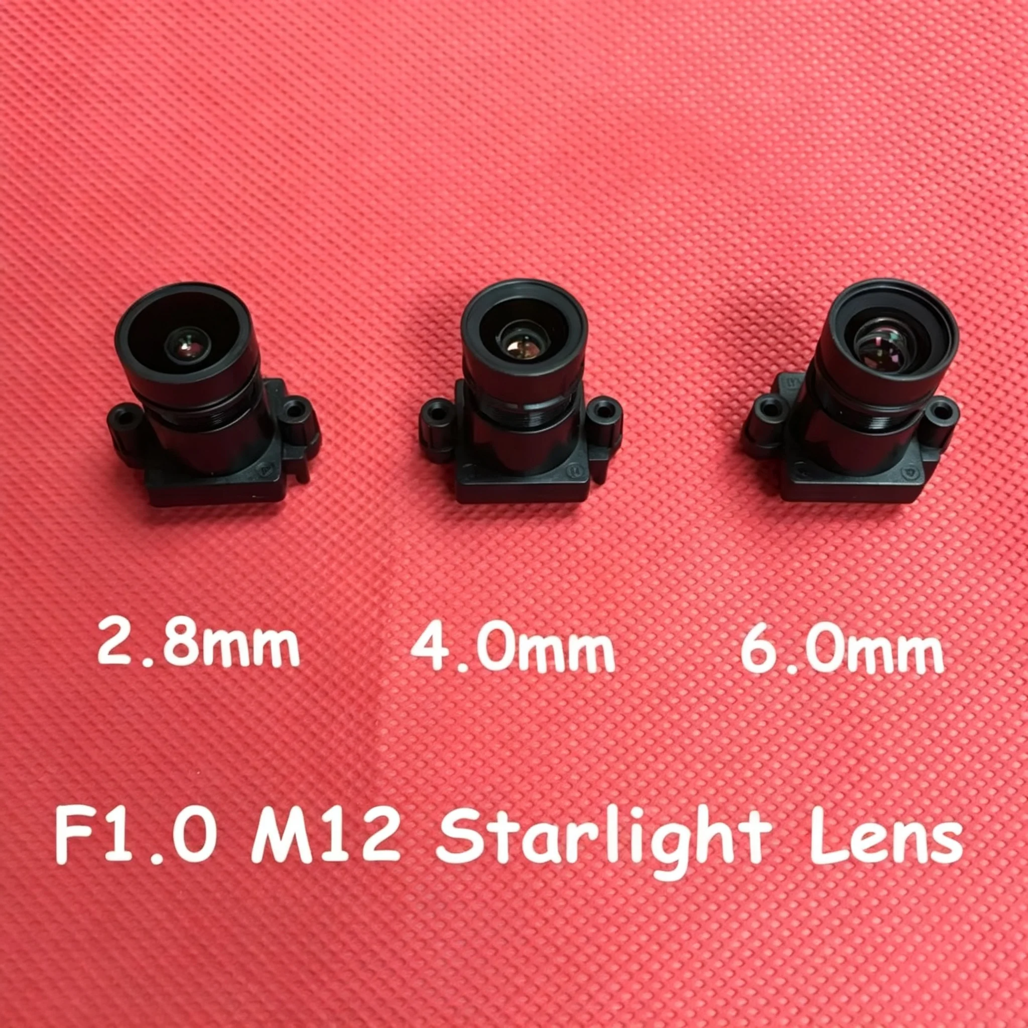 2MP F1.0 Aperture M12 Fixed Iris Starlight Lens 1/2.7 Inch Holder For Surveillance IP Camera