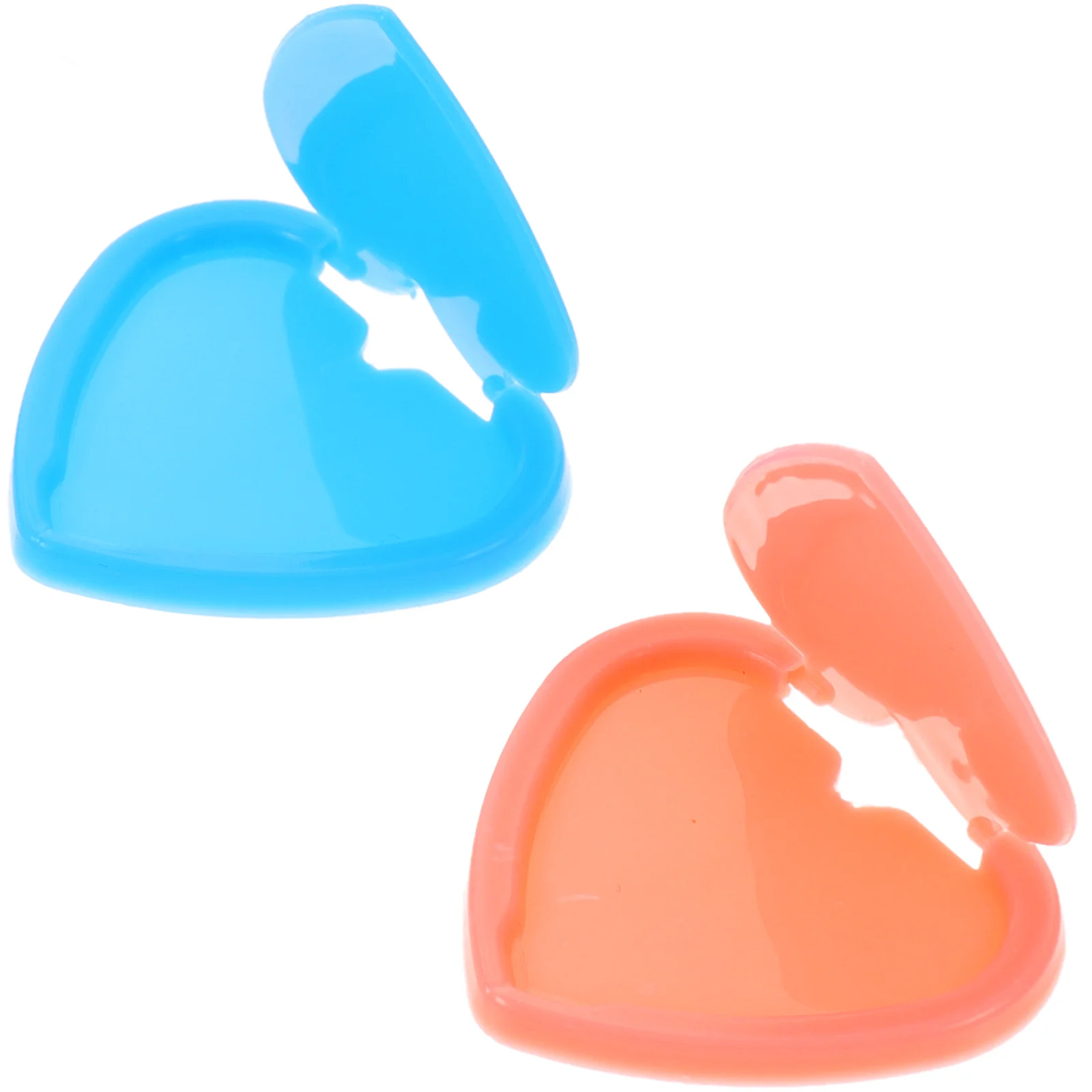 2 Pcs Button Cover Dust-free Protector Protective Covers Light Pad Heart Shaped Heart-shaped Power Plastic DIY