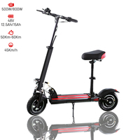 N3 max Electric bike Scooter 48V 12.5/15ah Battery 800W/500W Motor foldable electric Scooter electric Bicycle 45km/h for adults