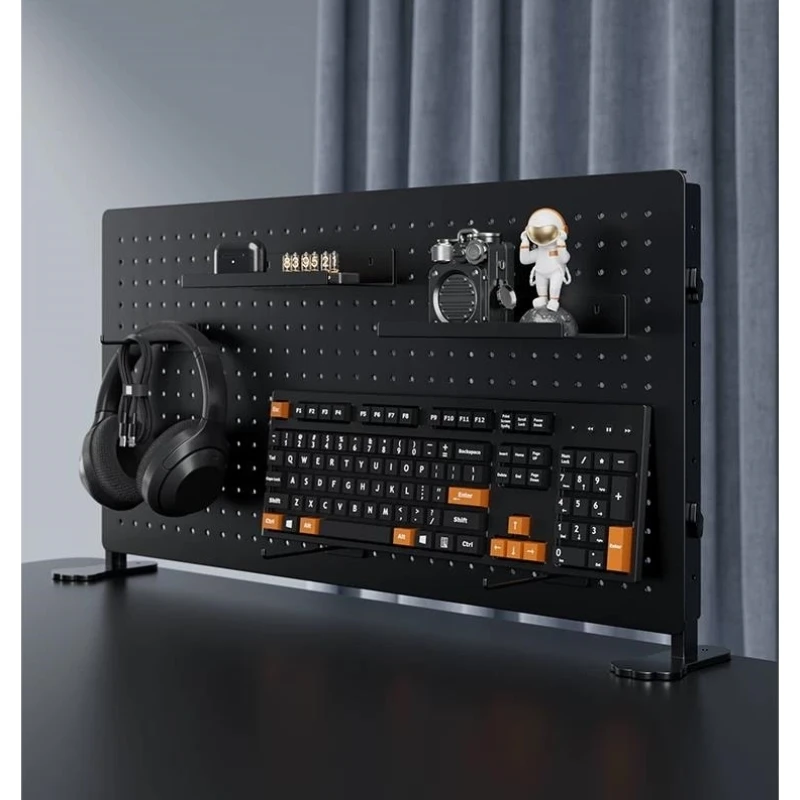 Desktop hole board shelf clip-type vertical e-sports accessories No punching clip table Dormitory table table e-sports room