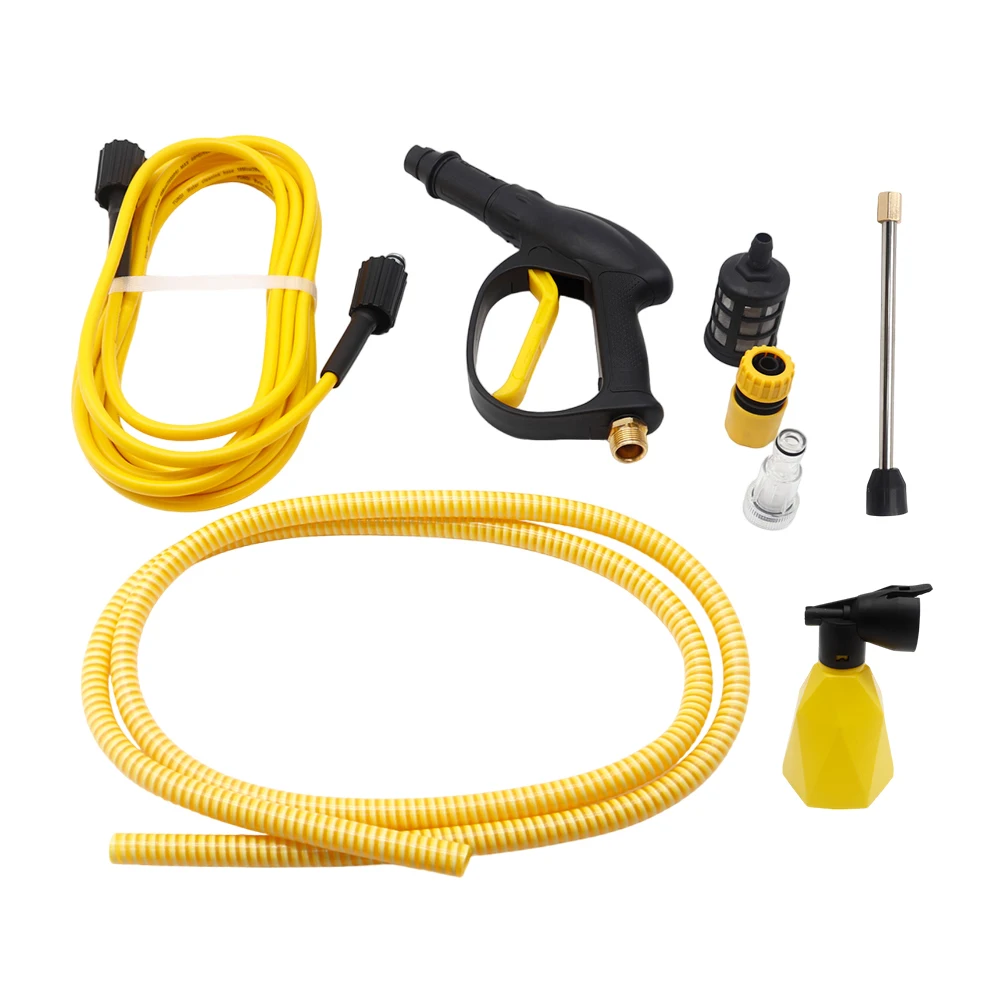 Commercial Car Washing Equipment Set | High Pressure Washer Pump Foam Blaster Water Tank | Lithium Battery 120bar Green for Auto