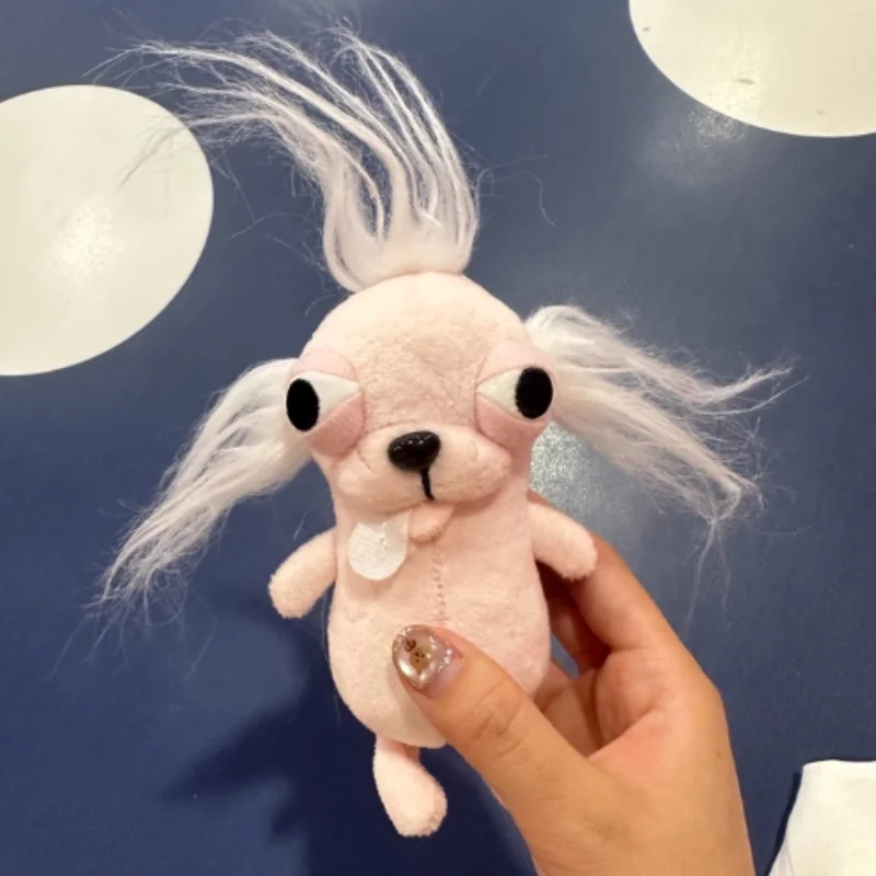 チワワ クレステッドドッグ アグアン ぬいぐるみ キーホルダー バッグチャーム かわいい 面白い ぬいぐるみ おもちゃ 彫刻 装飾 ぬいぐるみ 動物 おもちゃ プレゼント