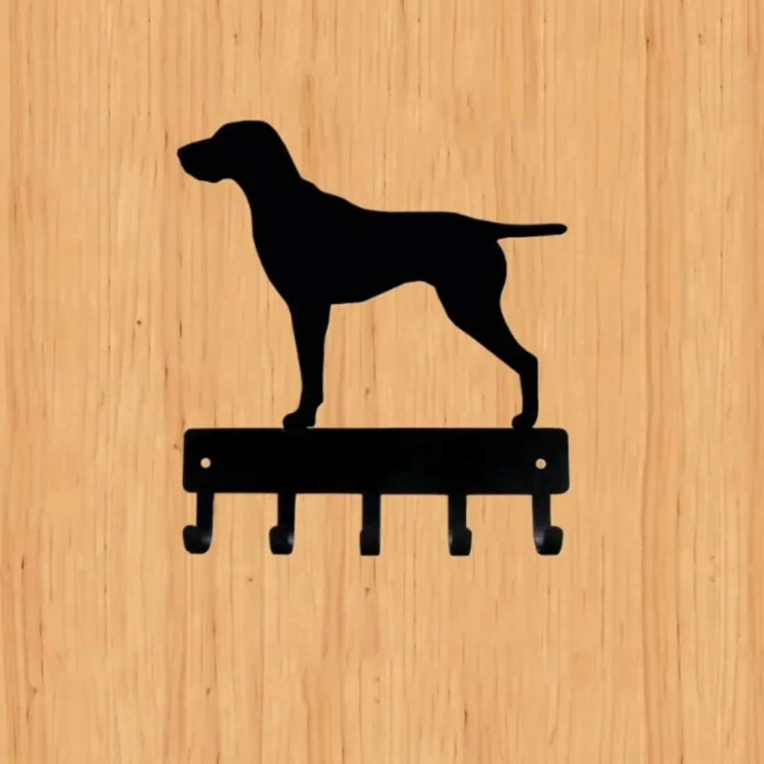 CIFBUY Metal Wall Art German Shorthaired Pointer Key Holder Iron Hanging Sign Indoor Outdoor Home Decor Ornament GiftRusticStyle