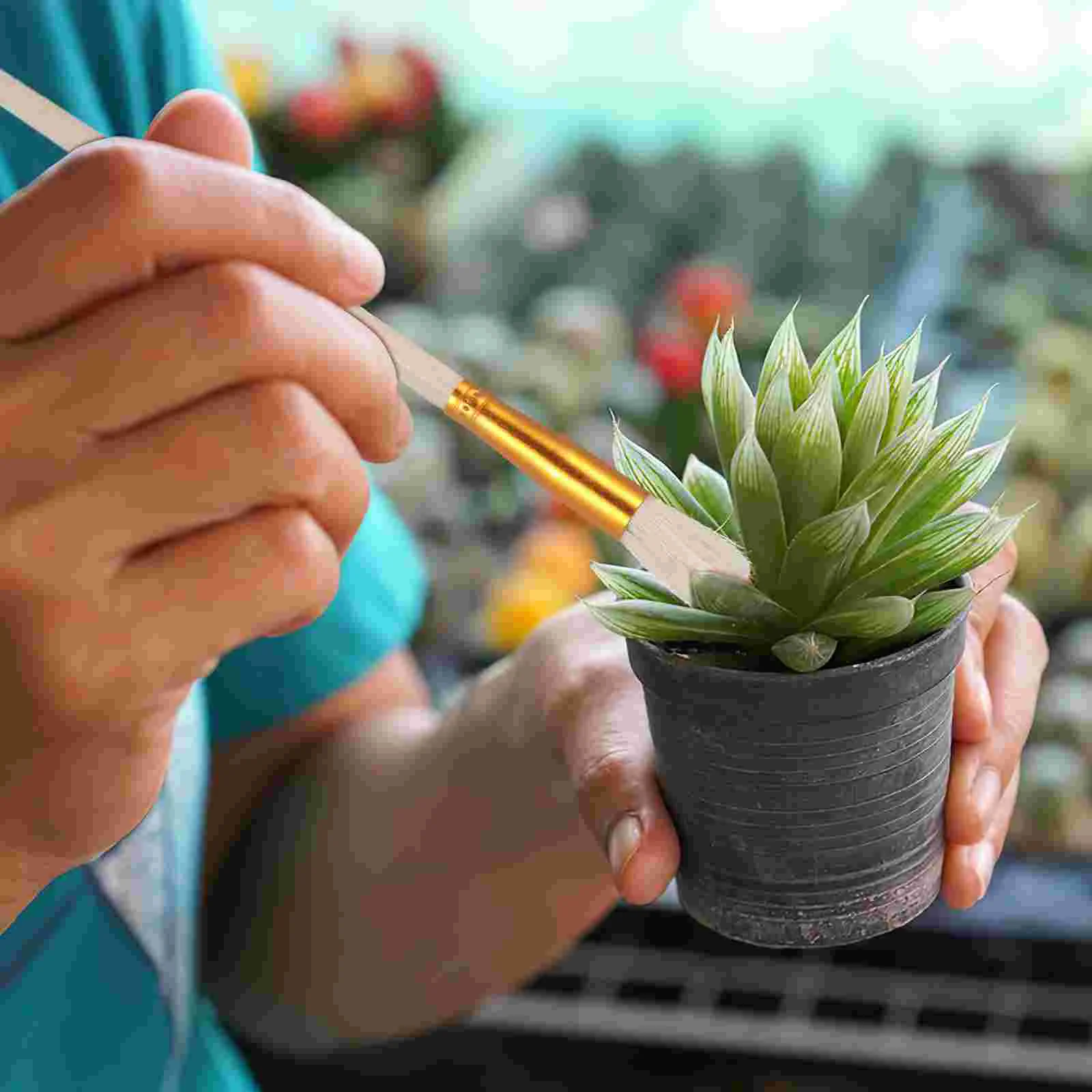 8 Stück künstliche Kreide Pflanzen Bestäuber Pinsel Sprayer Obstbaum Bestäuber Birne dekorieren