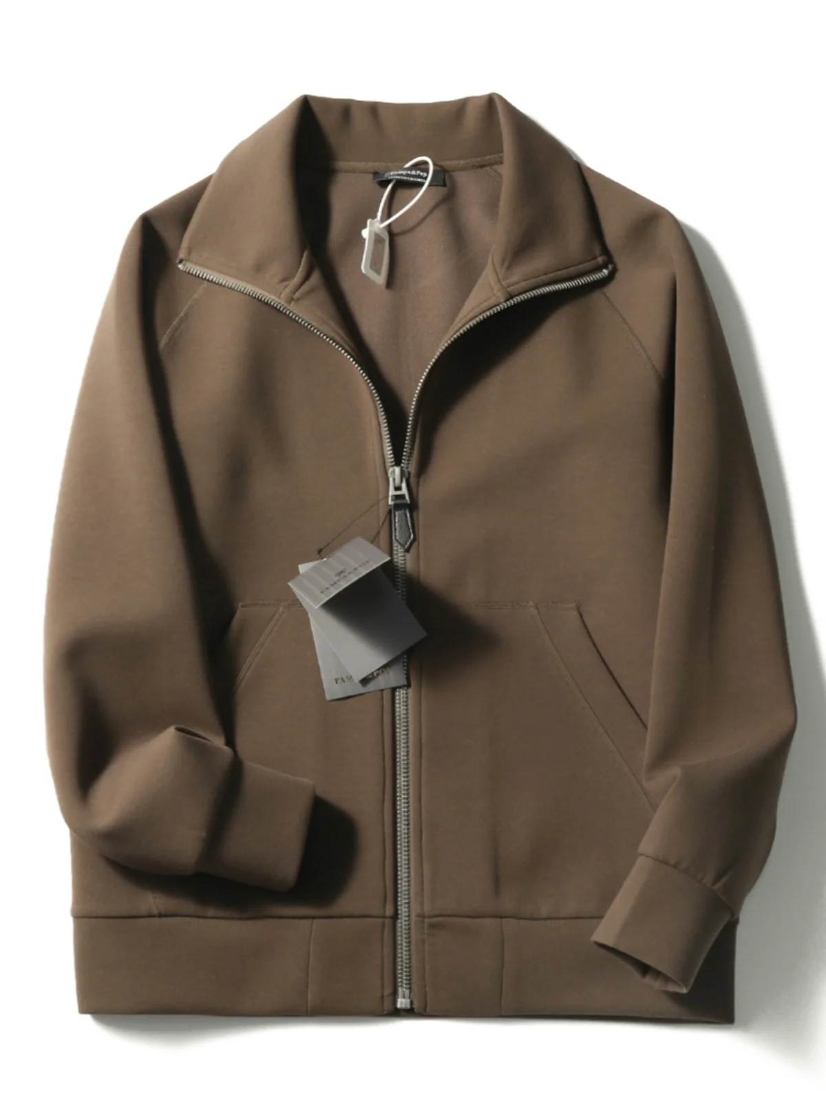 Setelan olahraga santai luar ruangan dua potong sweater dan celana panjang minimalis pria baru