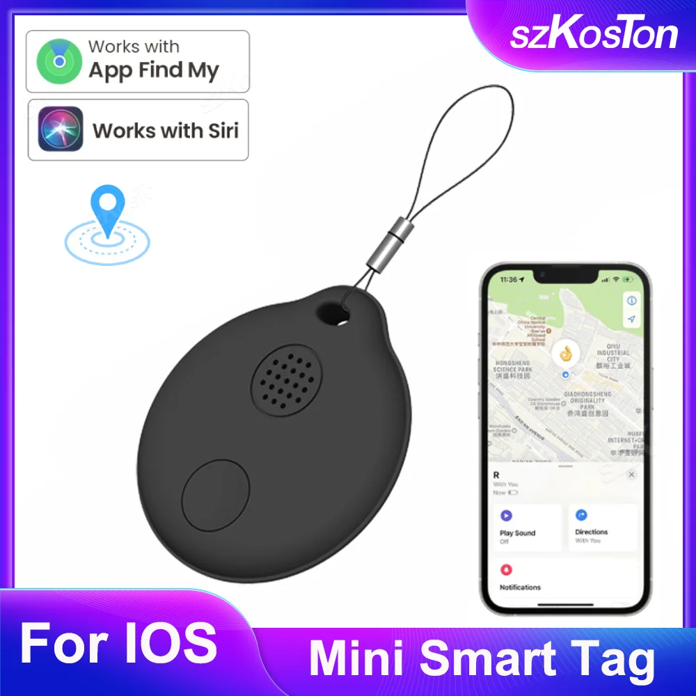 Mini GPS Tracker Bluetooth Compatible with iOS Find My Anti-Lost Device Keys Pet Kids Bag Wallet Tracking Smart Finder Locator