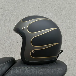 Vintage TT&COCASCOS Cafe Racer 3/4 500TX Motorcycle Helmet Rider Scooter light weight Motorcycle Helmets Capacete
