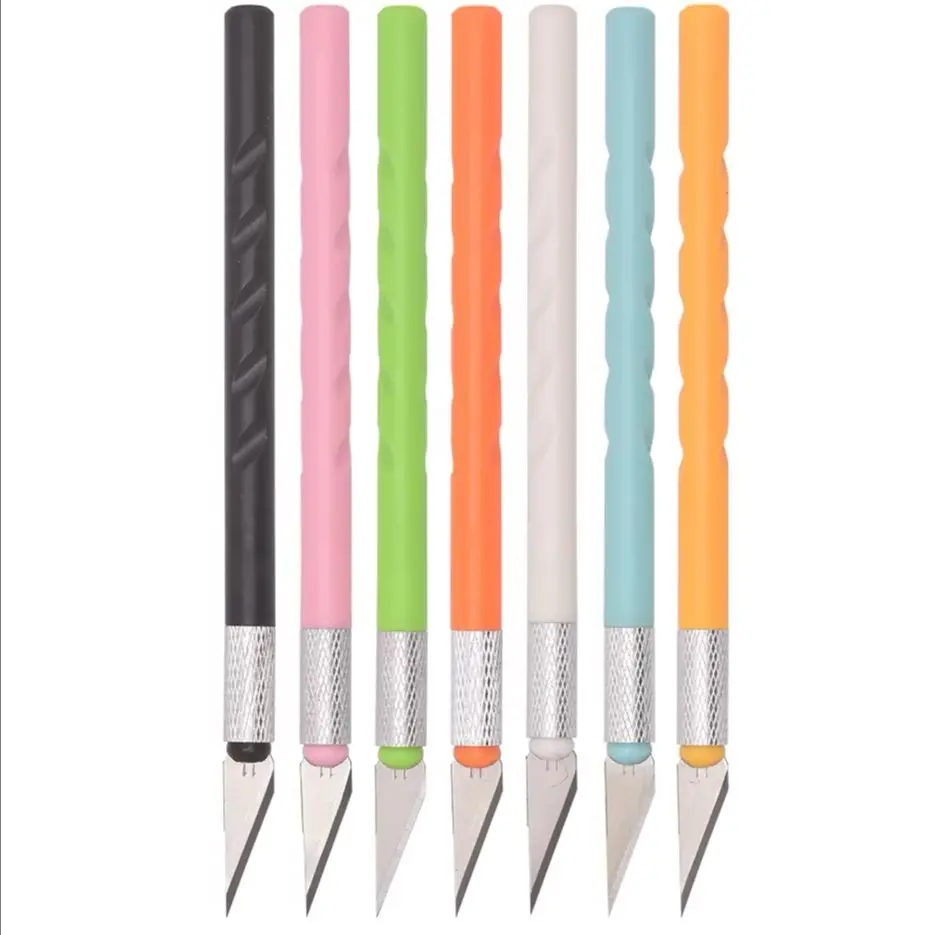 

Красочная пластиковая ручка гравер нож для резьбы Burin режущая ручка нож для ремонта телефона чистящий клей инструменты оптовая продажа 400 шт./лот