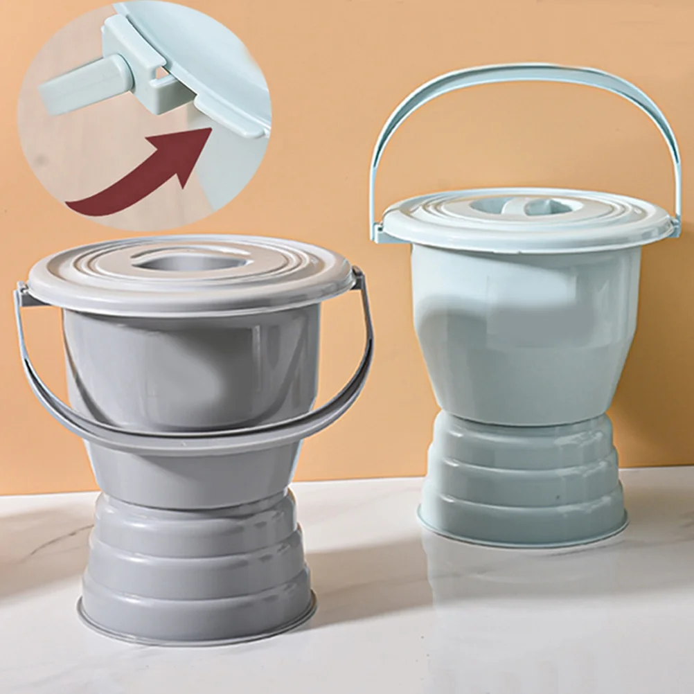 وعاء غرفة بلاستيكي سميك مع غطاء مقبض مبولة متينة للأطفال المسنين والمعاقين للاستخدام المنزلي مقلاة سرير مرحاض ليلية #3