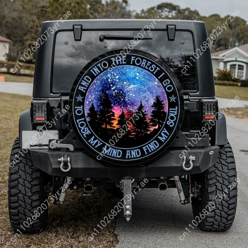 

Pine Tree Various Models Spare Car Tire Cover Sand Dust Prevention Protect Wind Rain Tire Cover Sturdy Durable Tire Covers