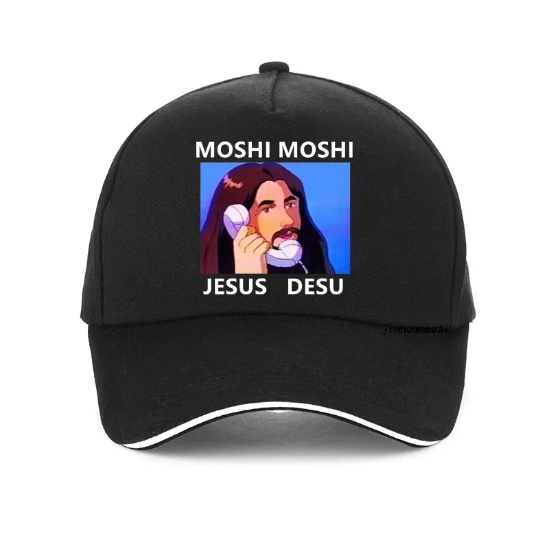 Moshi Jesus Desu hat Funny Unisex Moshi printing Baseball Cap Harajuku pop Female hats adjustable Outdoor hunting caps