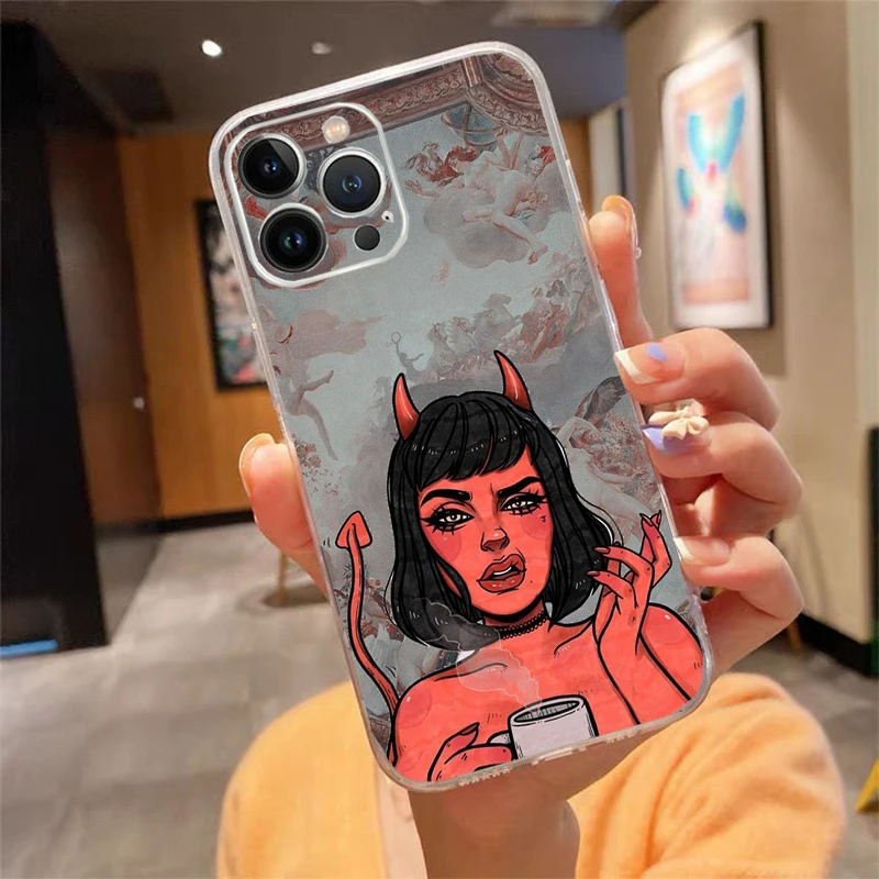 Phone Case For iphone 17 16 Pro Max 17 Air 15 14 13 Pro Max 15 16 Pro 15Plus Sexy Devil Woman #3
