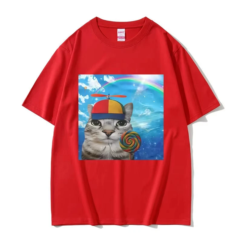 T-shirt décontracté imprimé avec des emojis amusants pour hommes et femmes, style streetwear tendance, 100% coton, été