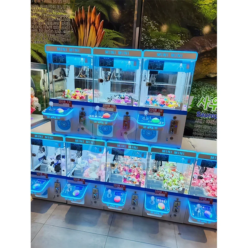 

High Quality Wholesale Tide House Coin-Operated Mini Claw Crane Machine Tabletop Doll Prize Vending Machine Toys and Gifts