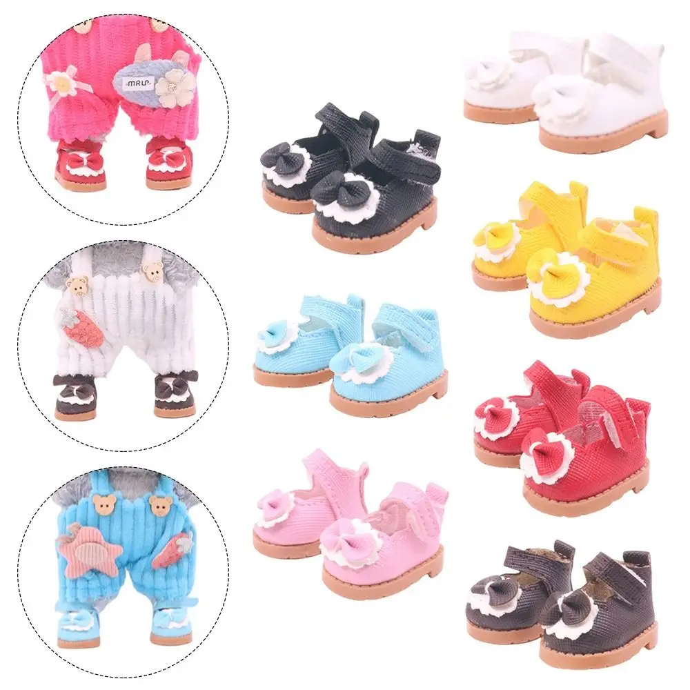 

Hobbies 3.8Cm Doll Shoes Hand-made Replacement Plush Doll Accessories Multiple Styles DIY Labubu Leather Shoes Doll Toys