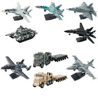 DIY F14 Tomcat J-35 Stealth  Su35s Multi-Purpose Fighter T90 Main Battle Tank Building Block military model toys for gifts