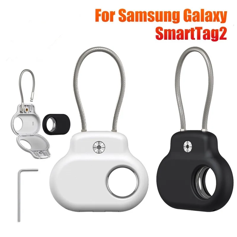 

For Samsung Galaxy SmartTag 2 Protective Case With Keychain Anti-lost For Samsung Galaxy SmartTag2 Protective Case Key Wallet