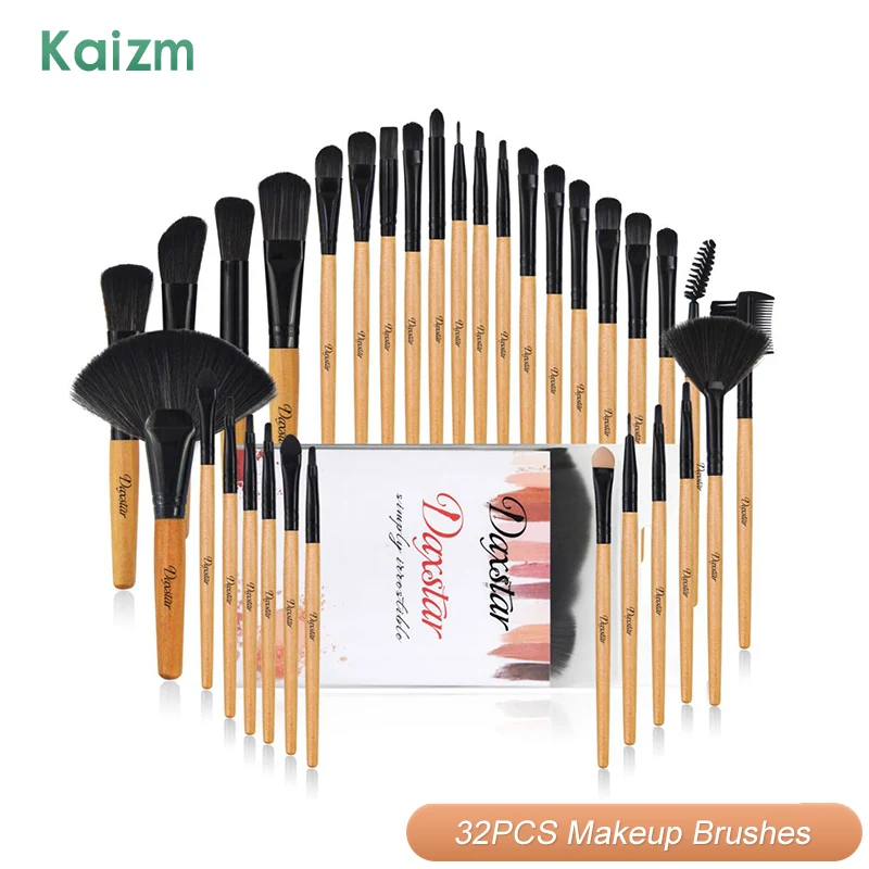 Kaizm Makeup Brushes Set 32pcs Professional Beauty Cosmetics Female Makeup Tools Eyeshadow Foundation Brush Makup Instruments