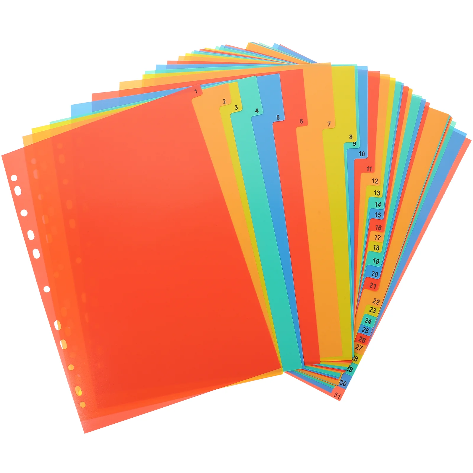 A4 Index Divider Classification Tabs Folder Dividers Labels Plastic Binder Notebooks Notepad Markers