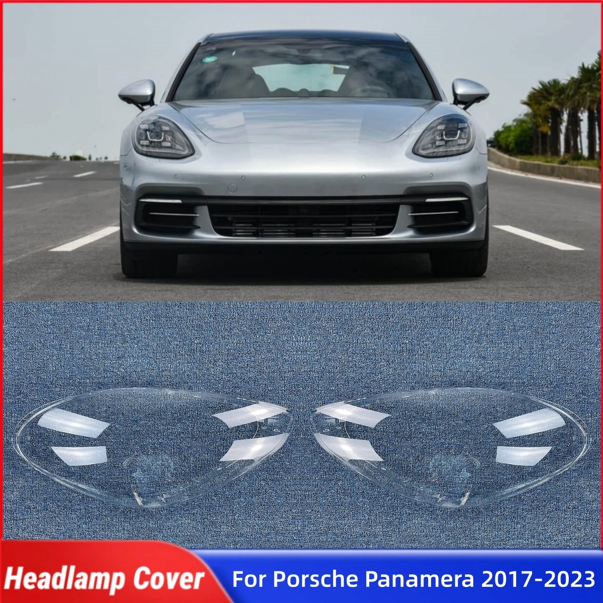 

Для Porsche Panamera 971 2017 2018 2019 2020 2021 2022 2023 Автомобильная передняя фара, крышка объектива, замена стекла