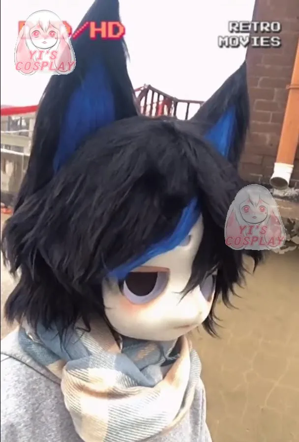 Furry Head Customized Fursuit Cosplay Kigurumi Fursuit Handmade Kigurumi Role Play Headsets Beast Head Furry Custom