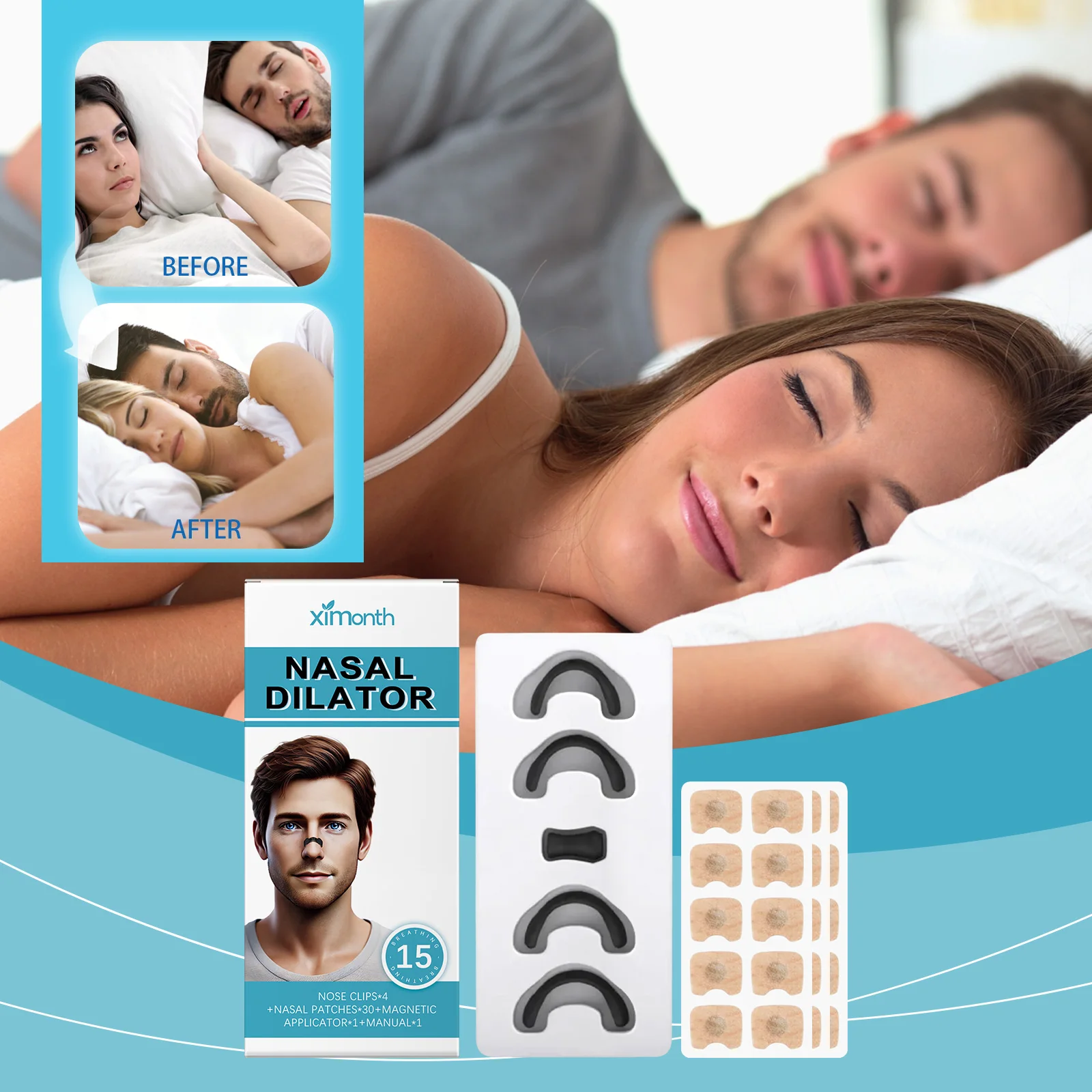 Anti-snoring kit, snore, sleep easy, quiet