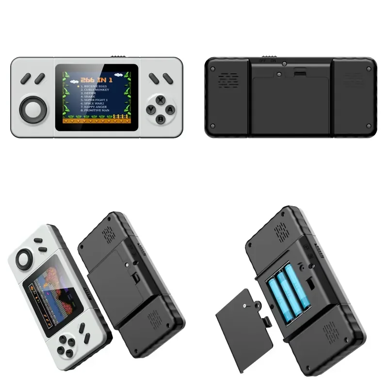 Newly released 2.8-inch screen portable retro mini game player wholesale classic handheld game console with 266 games