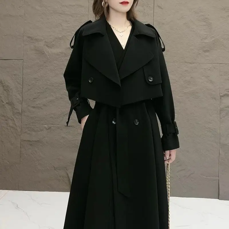 Korean Casual 2 Piece Set Dress For Women Spring Autumn New Joker Fashion Long-Sleeved Coat+ A-line Vest Skirt Lady Office Dress