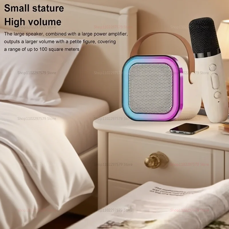 2025 جديد K12 سماعة لاسلكية تعمل بالبلوتوث ميكروفون الكاريوكي مع المدمج في الصوت للأطفال الأسرة المنزل KTV الغناء مضخم صوت هدية