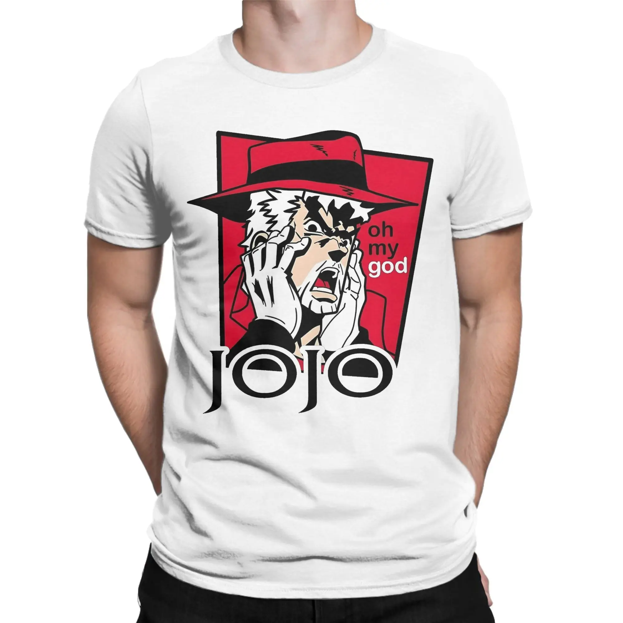 

JOJOS Bizarre Adventure Anime Tee Shirt for Men Women Graphic T Shirts Kira Jotaro Cotton Clothing