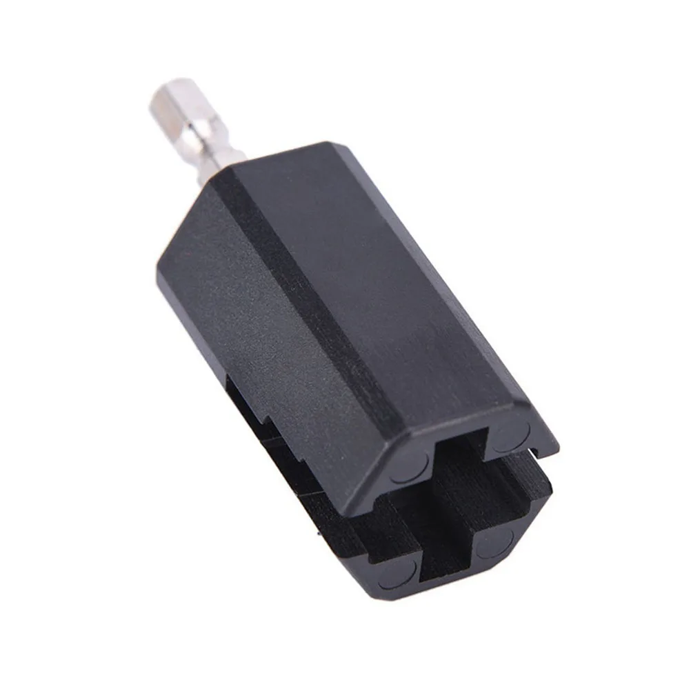 

2pcs Guitar String Winder Head Tool Electric Drill Plug For Guitar Repair Pin Puller Accessories Hexagonal Black Durable Abs