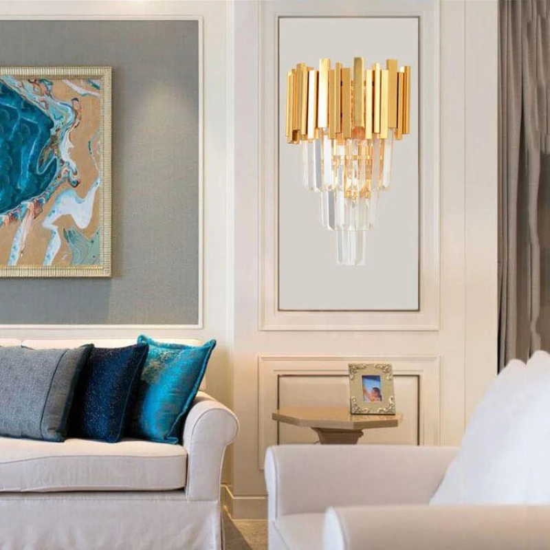 

Скандинавский минималистичный хрустальный светильник для гостиной, вестибюля отеля, прохода, коридора, современный кабинет, роскошная элегантная прикроватная тумбочка для спальни